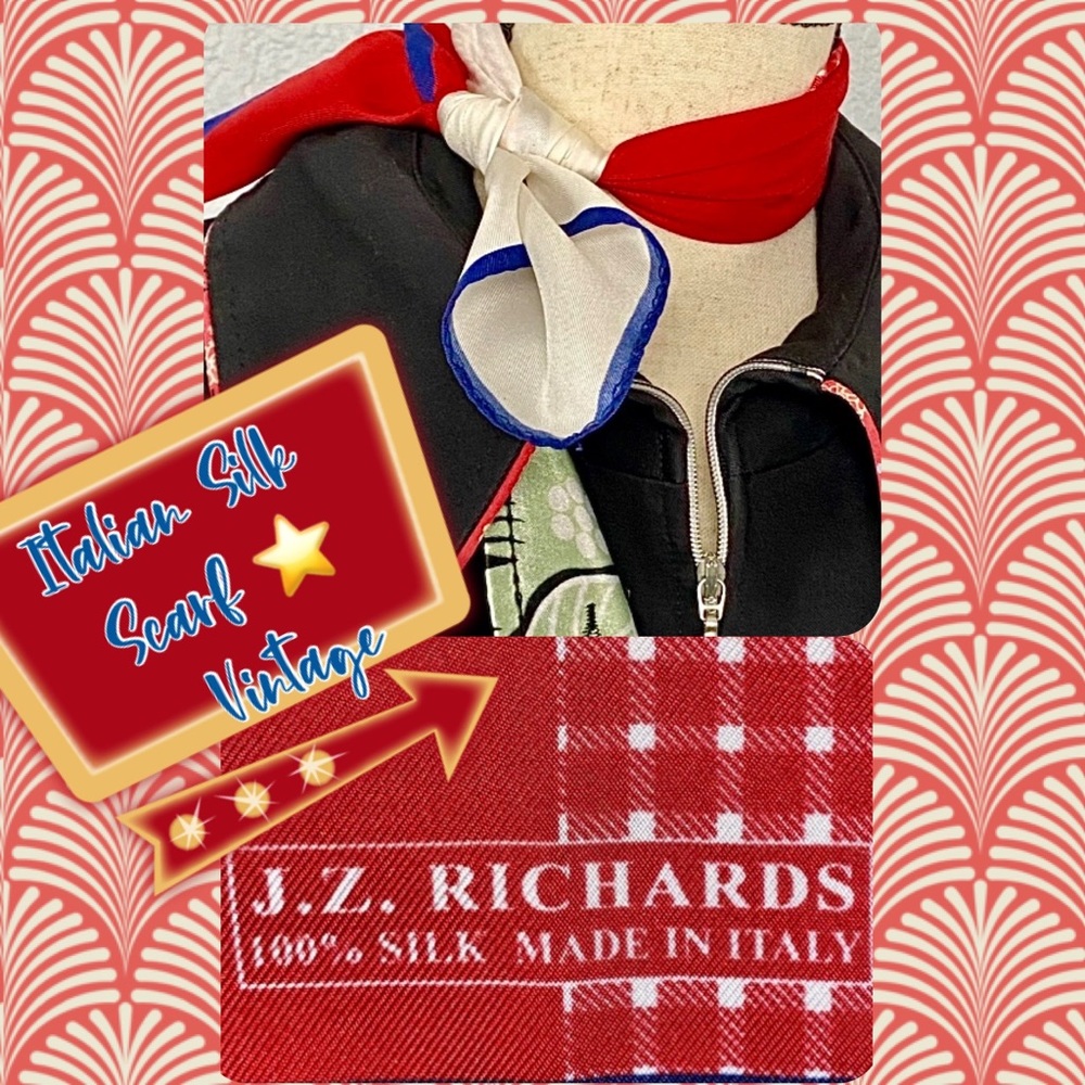 Vint JZ Richards Paris Silk 🔺▫️🔹 Kerchief👌🏽